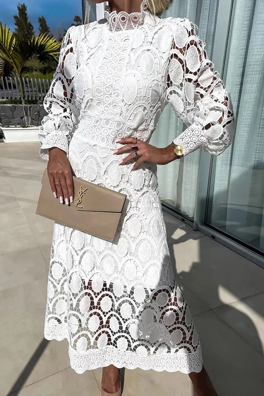 Aria - Luxe Embroidered Midi Dress