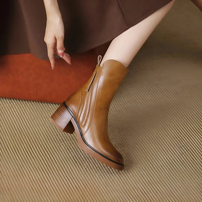Anna – Leather Ankle Boots